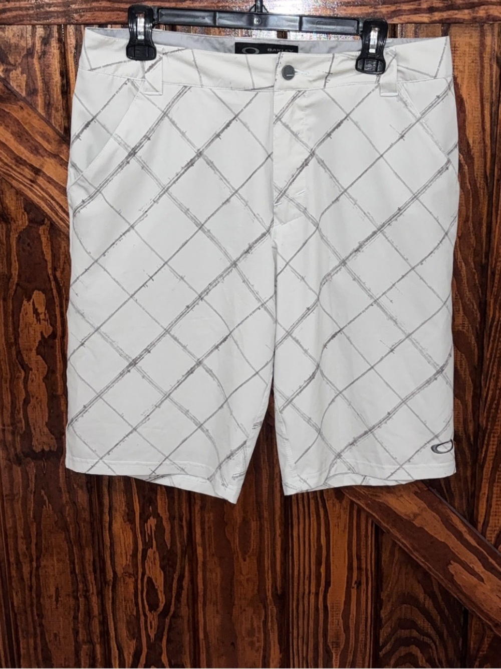 Oakley Cream Board Shorts Y2K